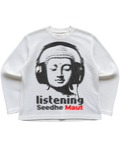 Buddha X Seedhe Maut White Waffle Knit