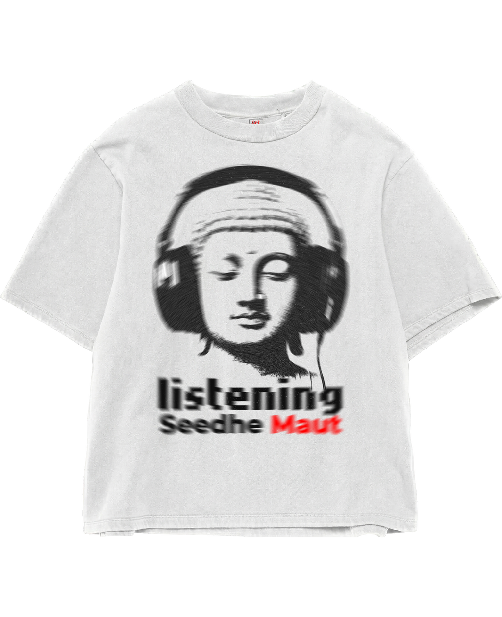 Buddha X Seedhe Maut White Oversize Tee