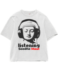 Buddha X Seedhe Maut White Oversize Tee