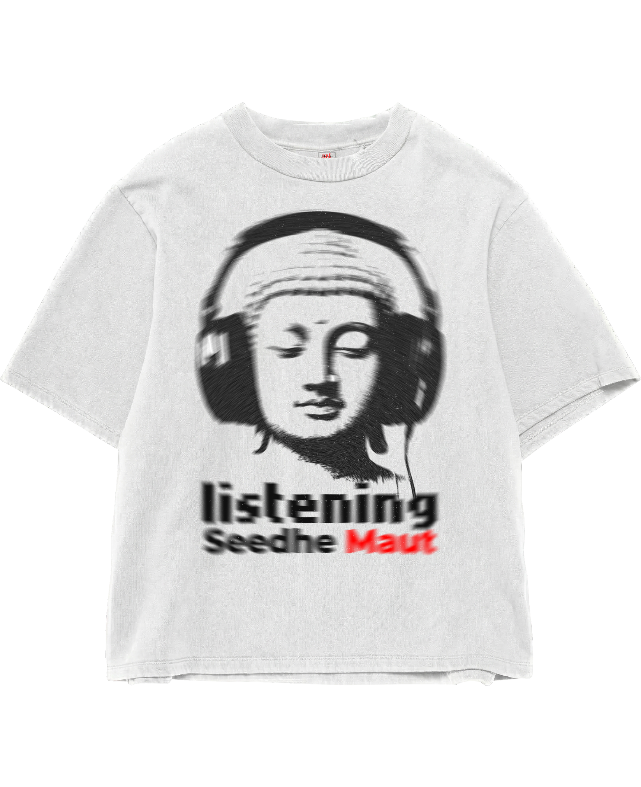 Buddha X Seedhe Maut White Oversize Tee