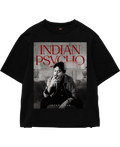 Indian Psycho - Irrfan Tribute Black Oversize Tee