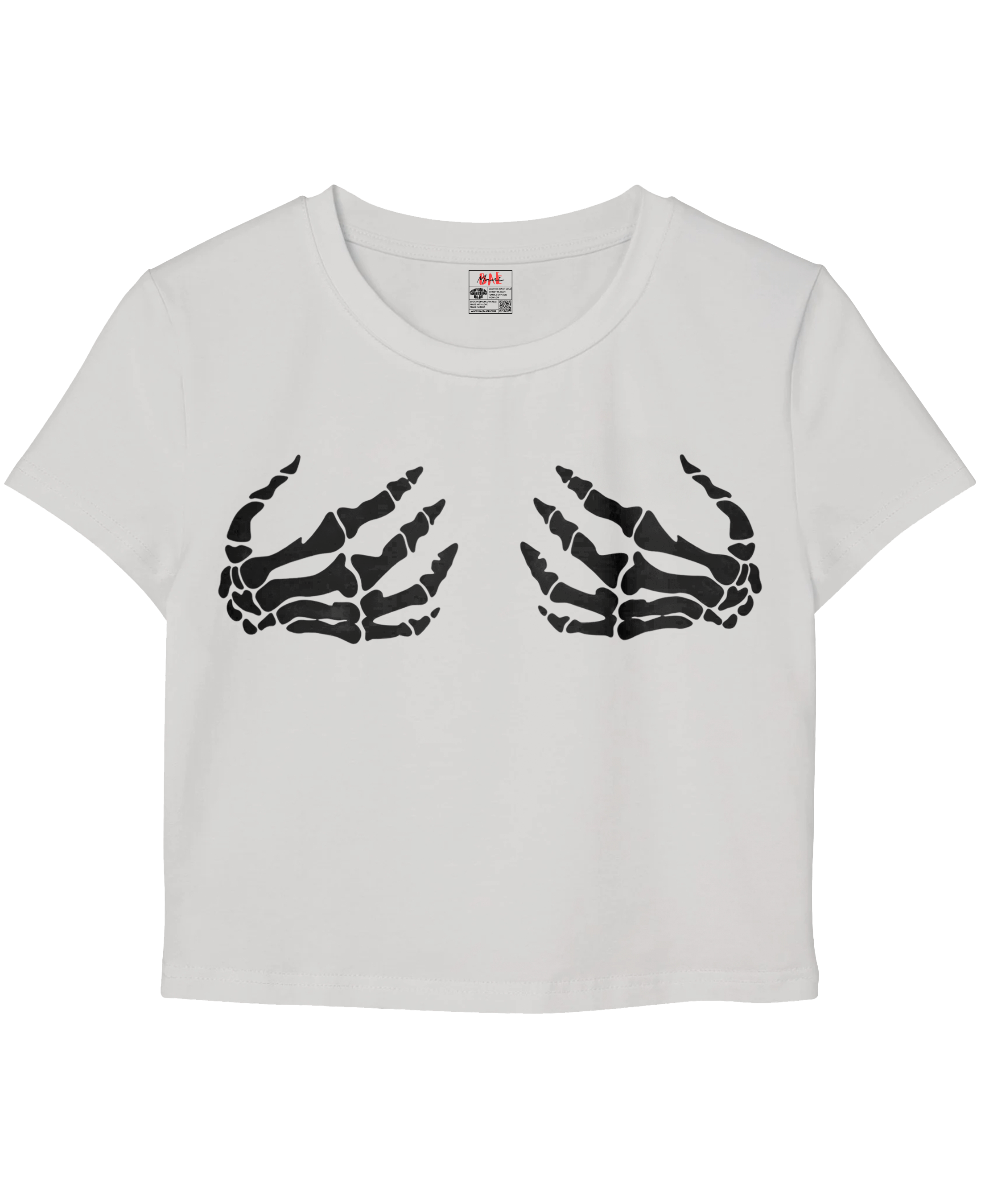 Handle With Care White Baby Tee