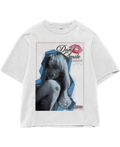Don't Smile Sabrina White Oversize Tee