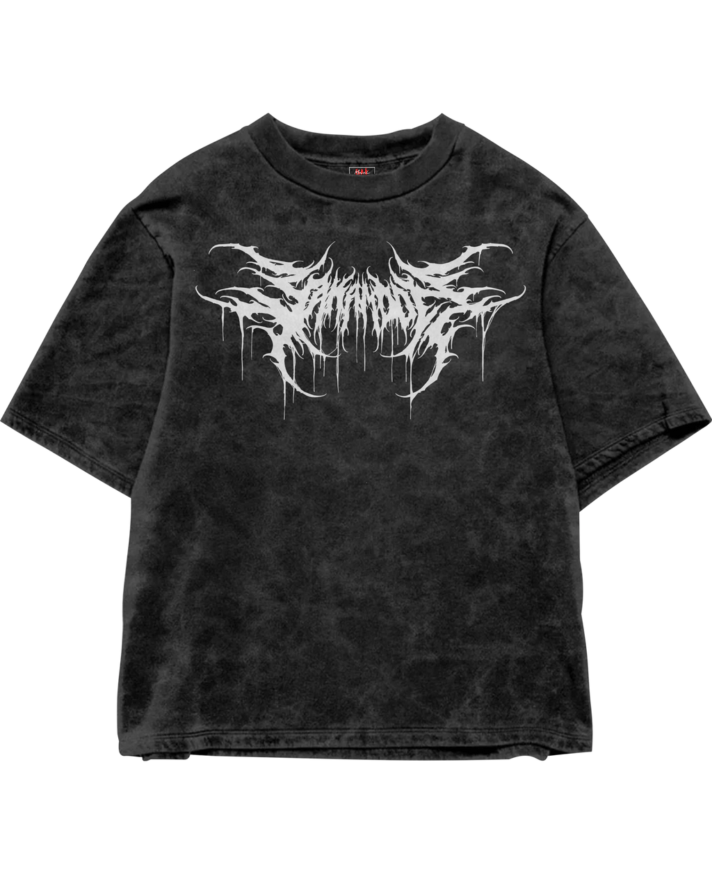 Venom Script Black Acid Washed Tee