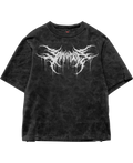 Venom Script Black Acid Washed Tee