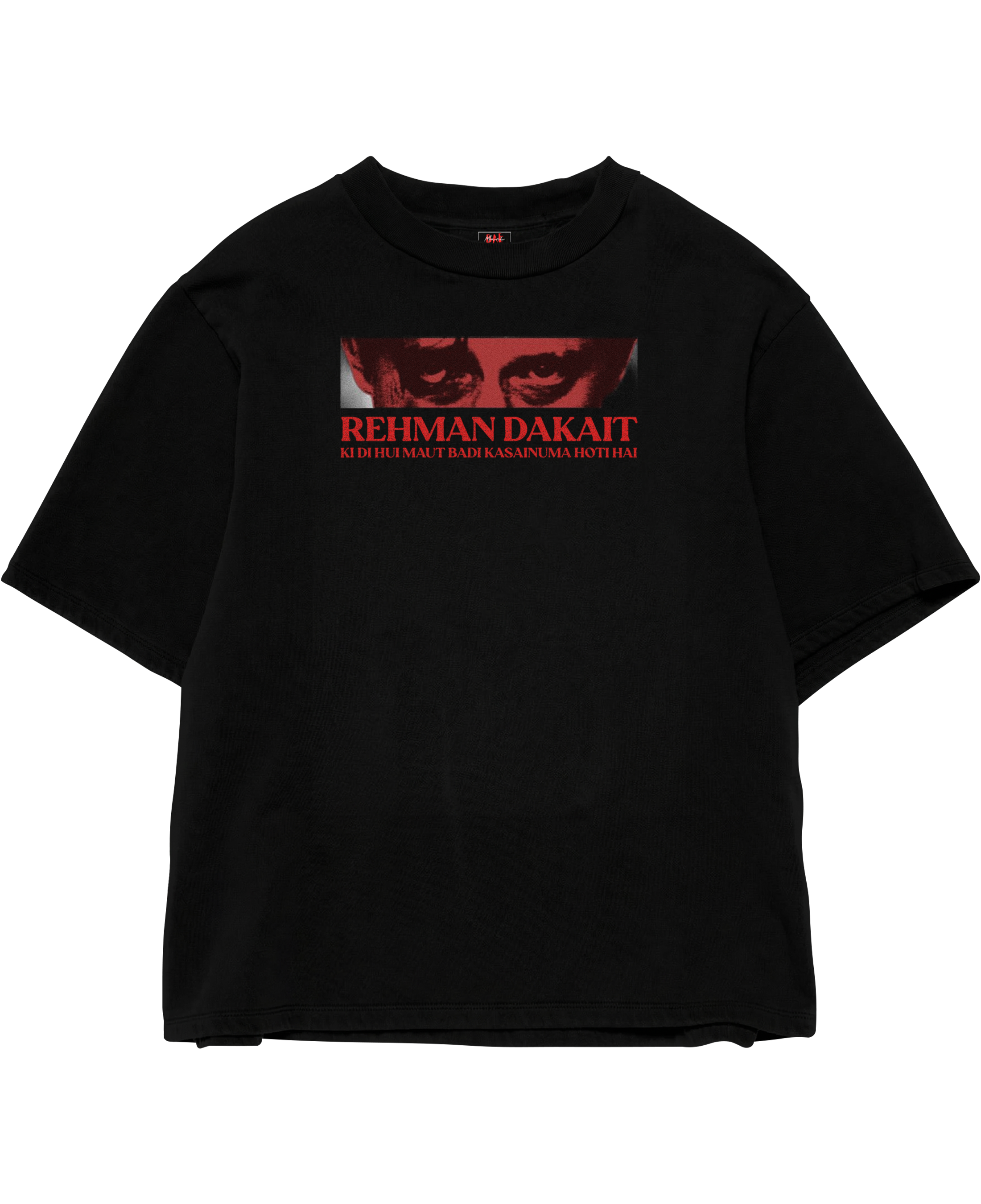 Rehman Dakait Black Oversize Tee