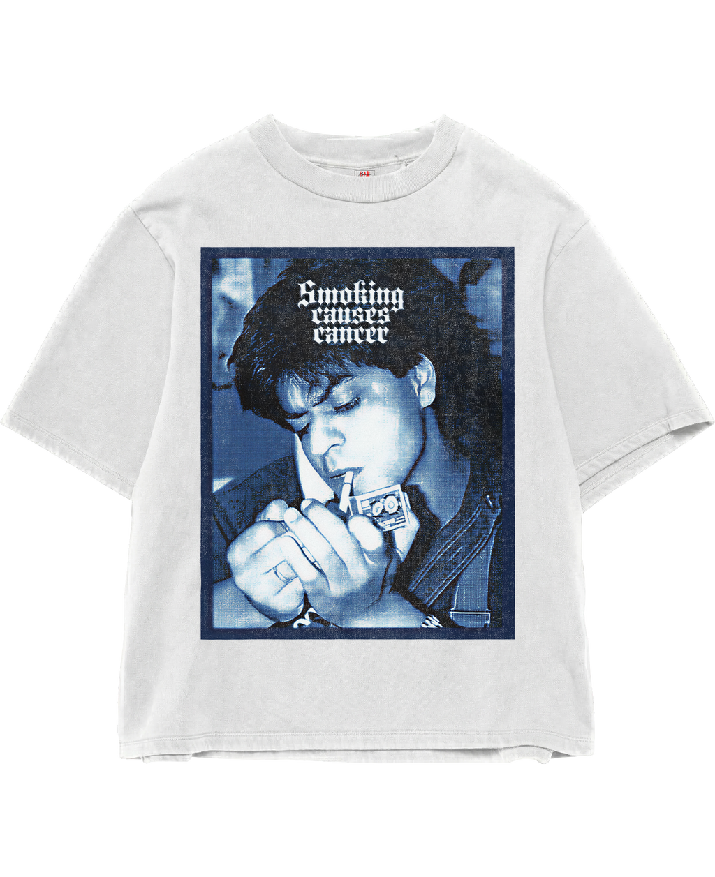 SRK - Smoking Causes Cancer White Oversize Tee