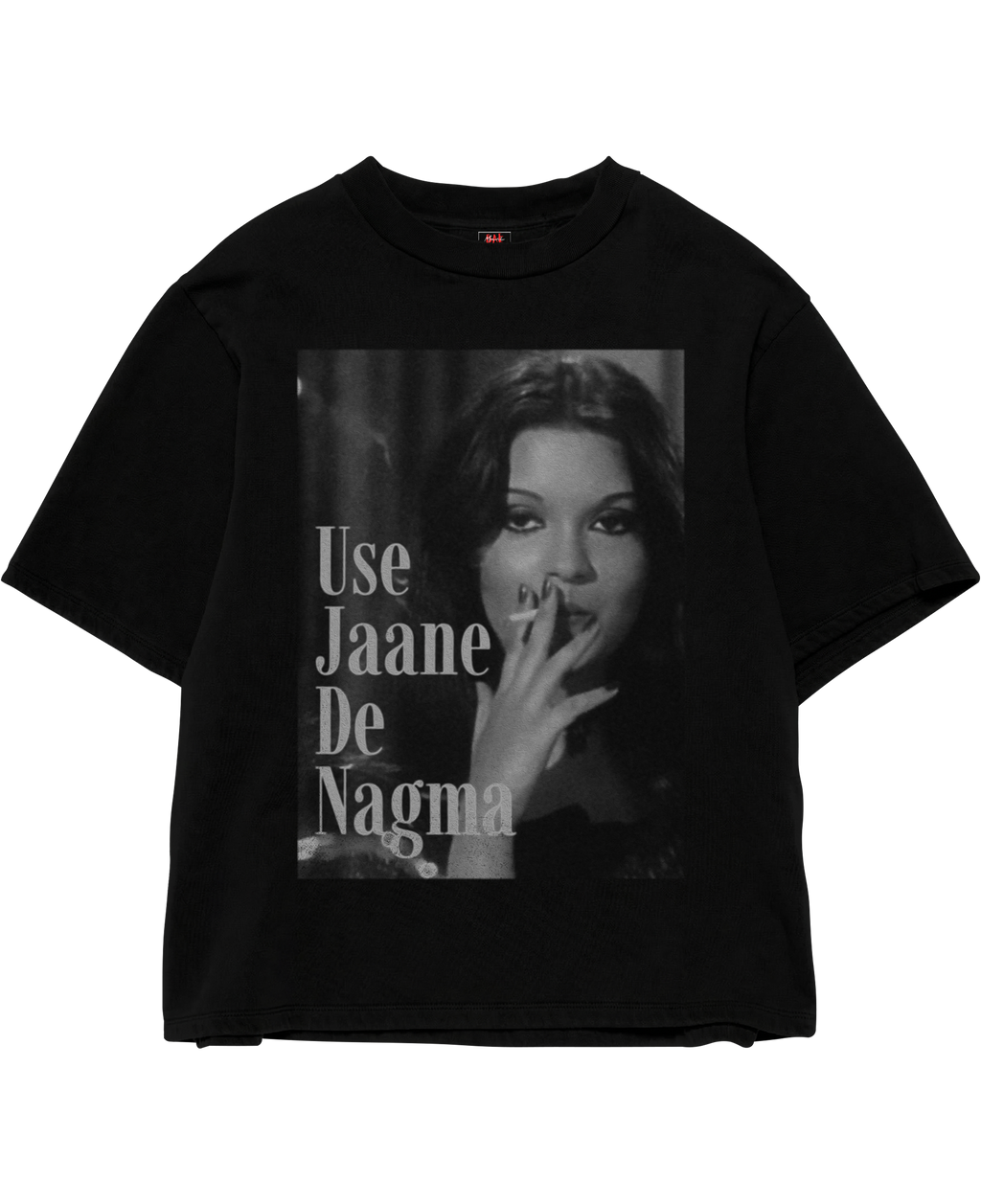 Use Jaane De Nagma Black Oversize Tee