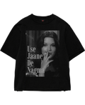 Use Jaane De Nagma Black Oversize Tee