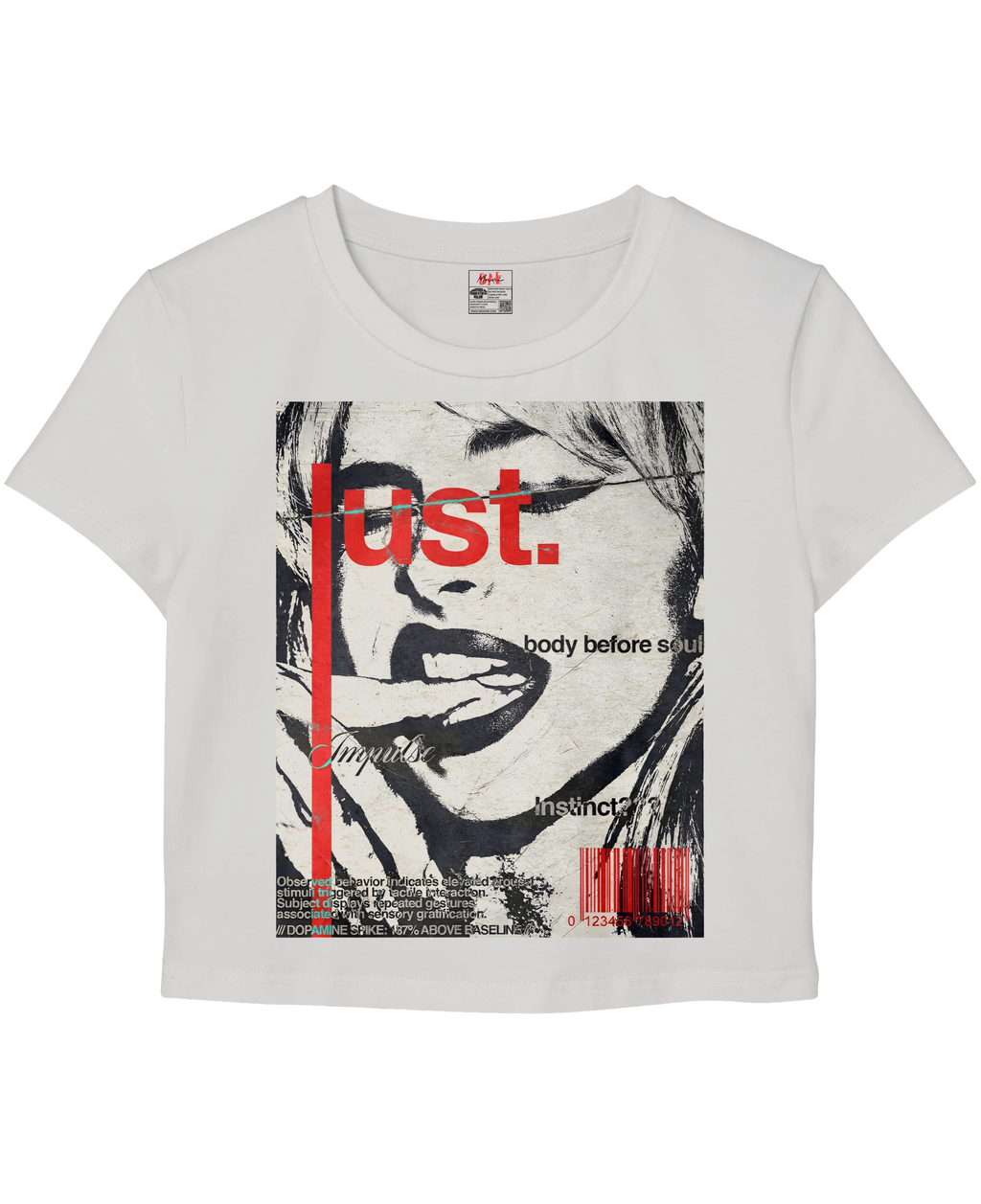 Body Before Soul White Baby Tee