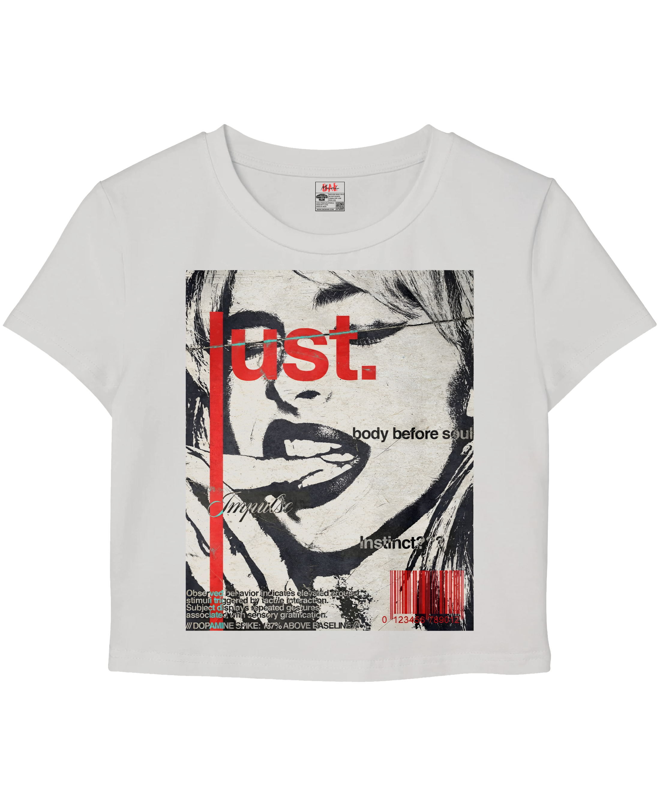 Body Before Soul White Baby Tee