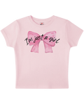 I'm Just a Girl Pink Baby Tee