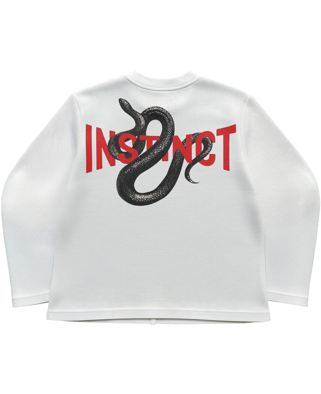 Instinct White Waffle Knit