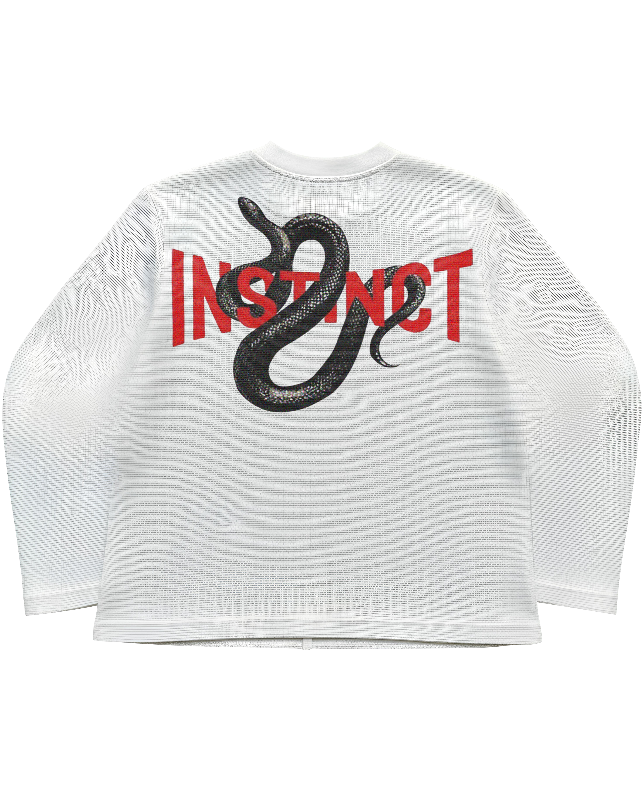 Instinct White Waffle Knit