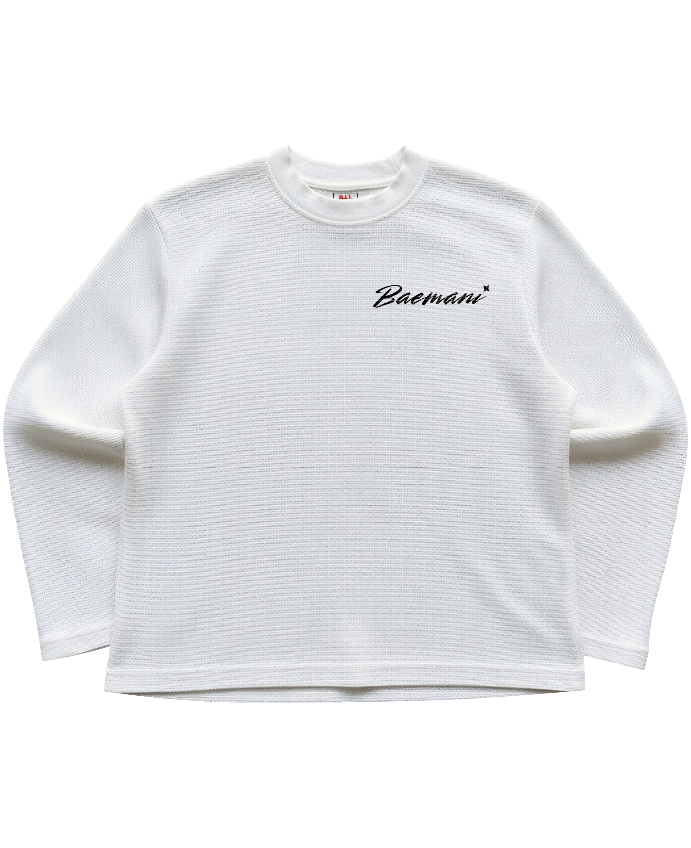 Instinct White Waffle Knit