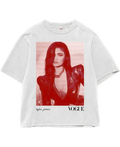 Kylie in Scarlet White Oversize Tee
