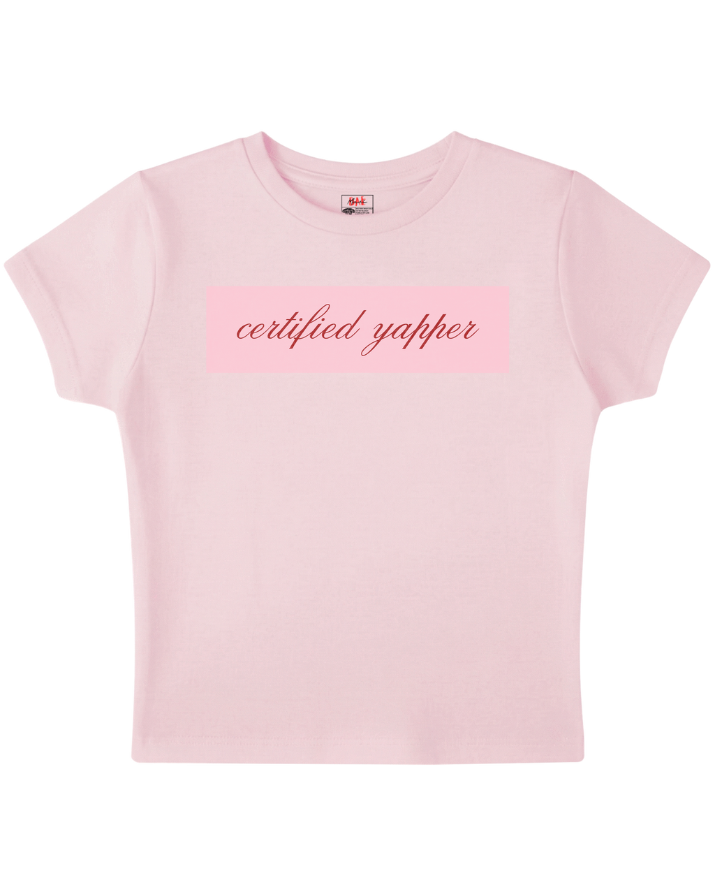 Certified Yapper Pink Baby Tee