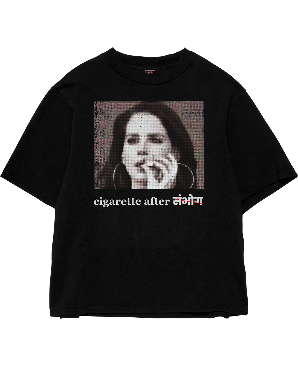 Cigarette After Black Oversize Tee