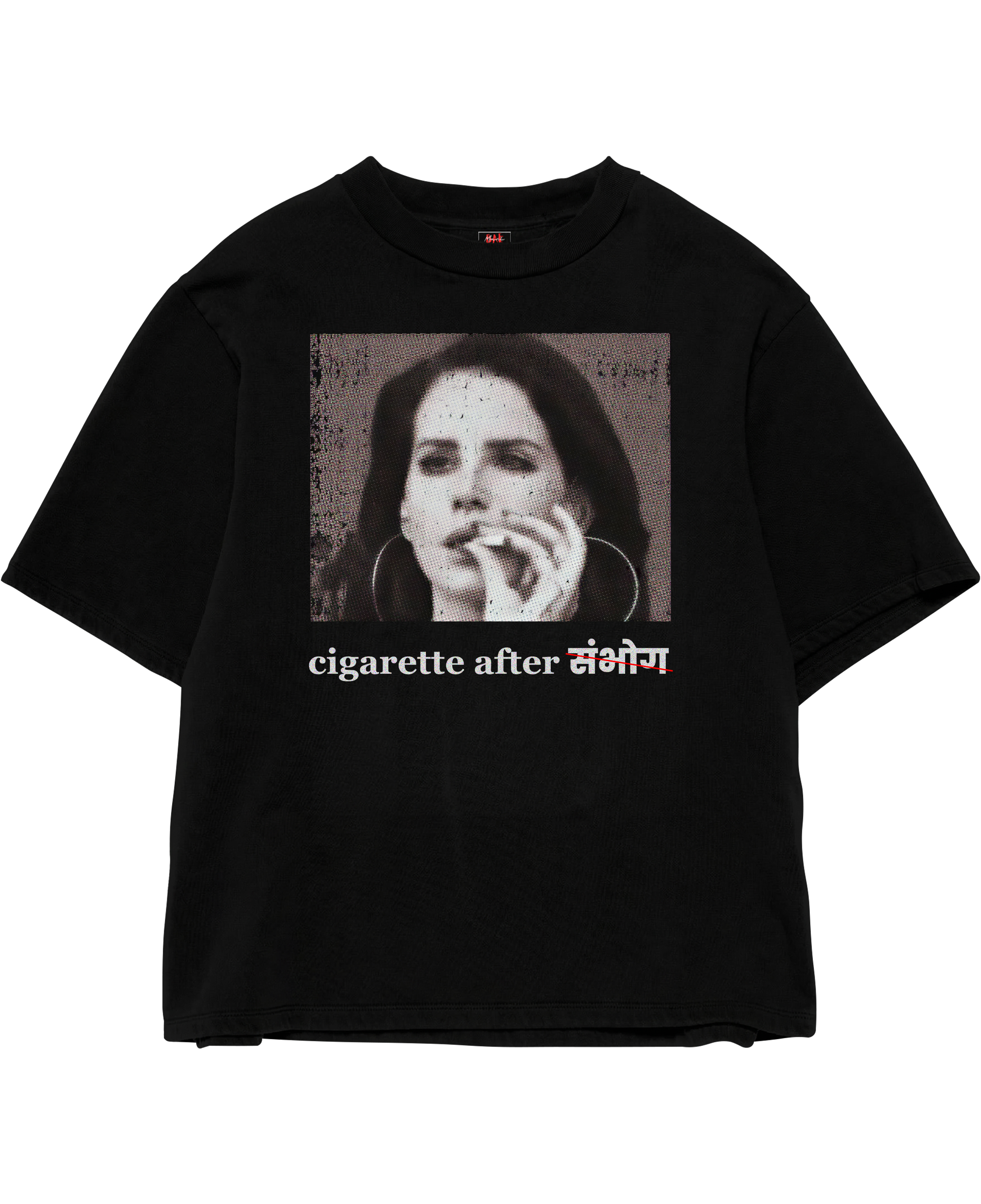 Cigarette After Black Oversize Tee