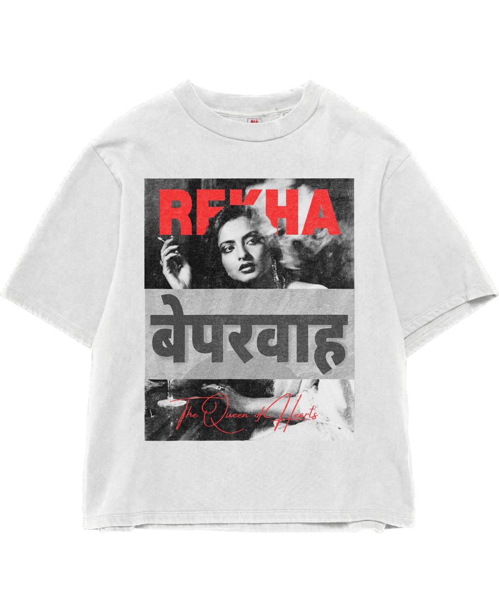 Rekha Beparwah White Oversize Tee
