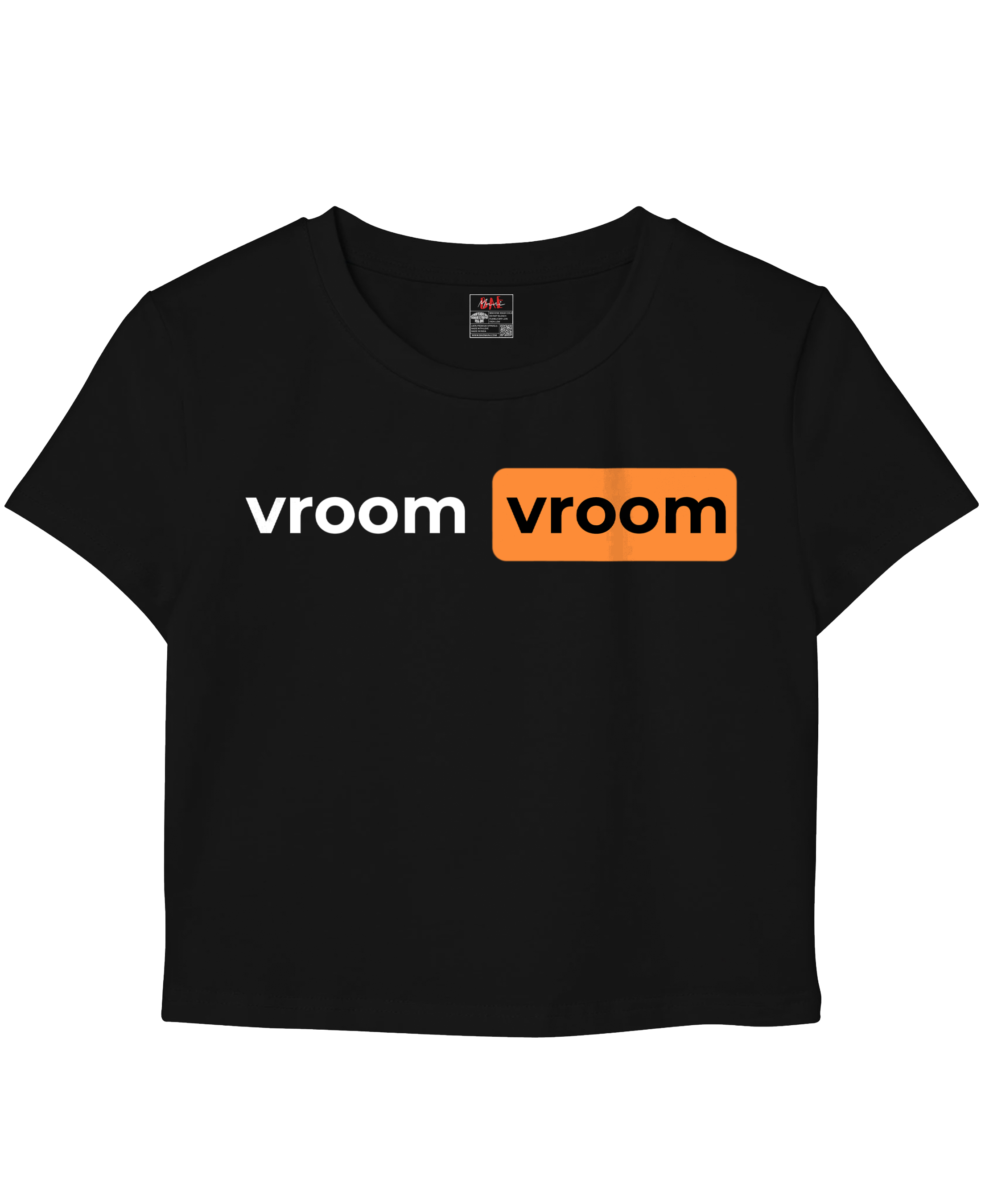 Vroom Vroom Black Baby Tee