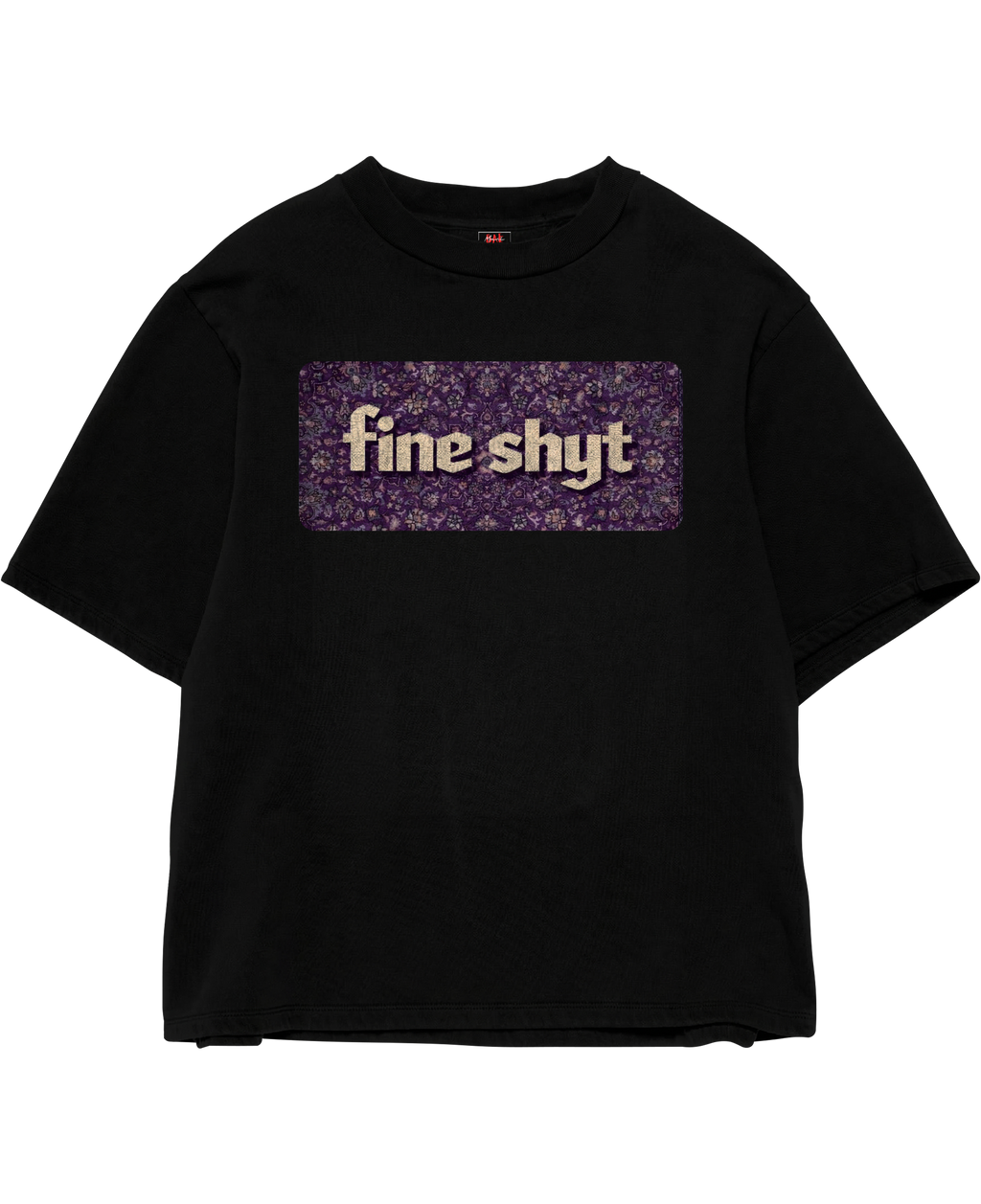 Fine Shyt Black Oversize Tee