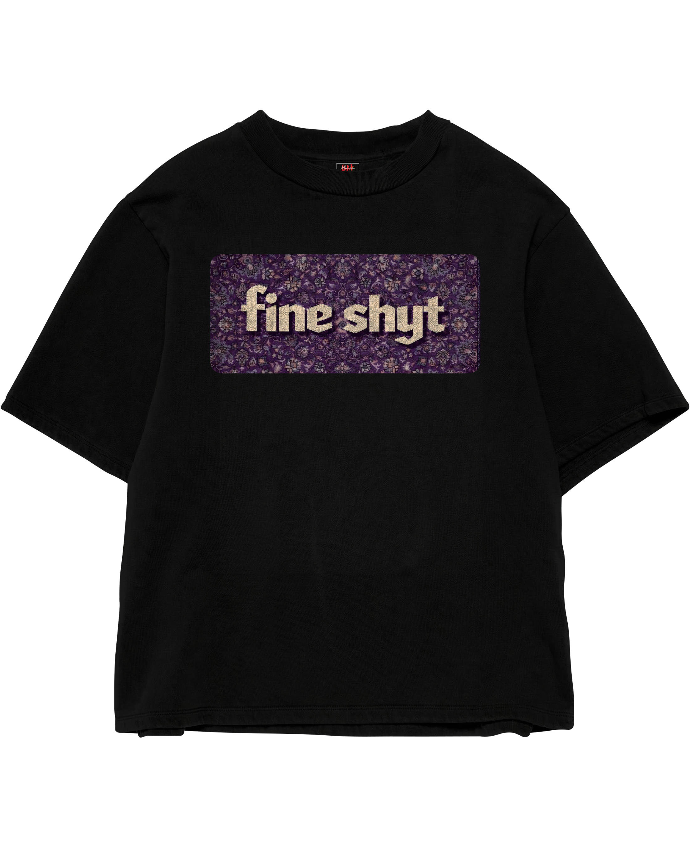 Fine Shyt Black Oversize Tee