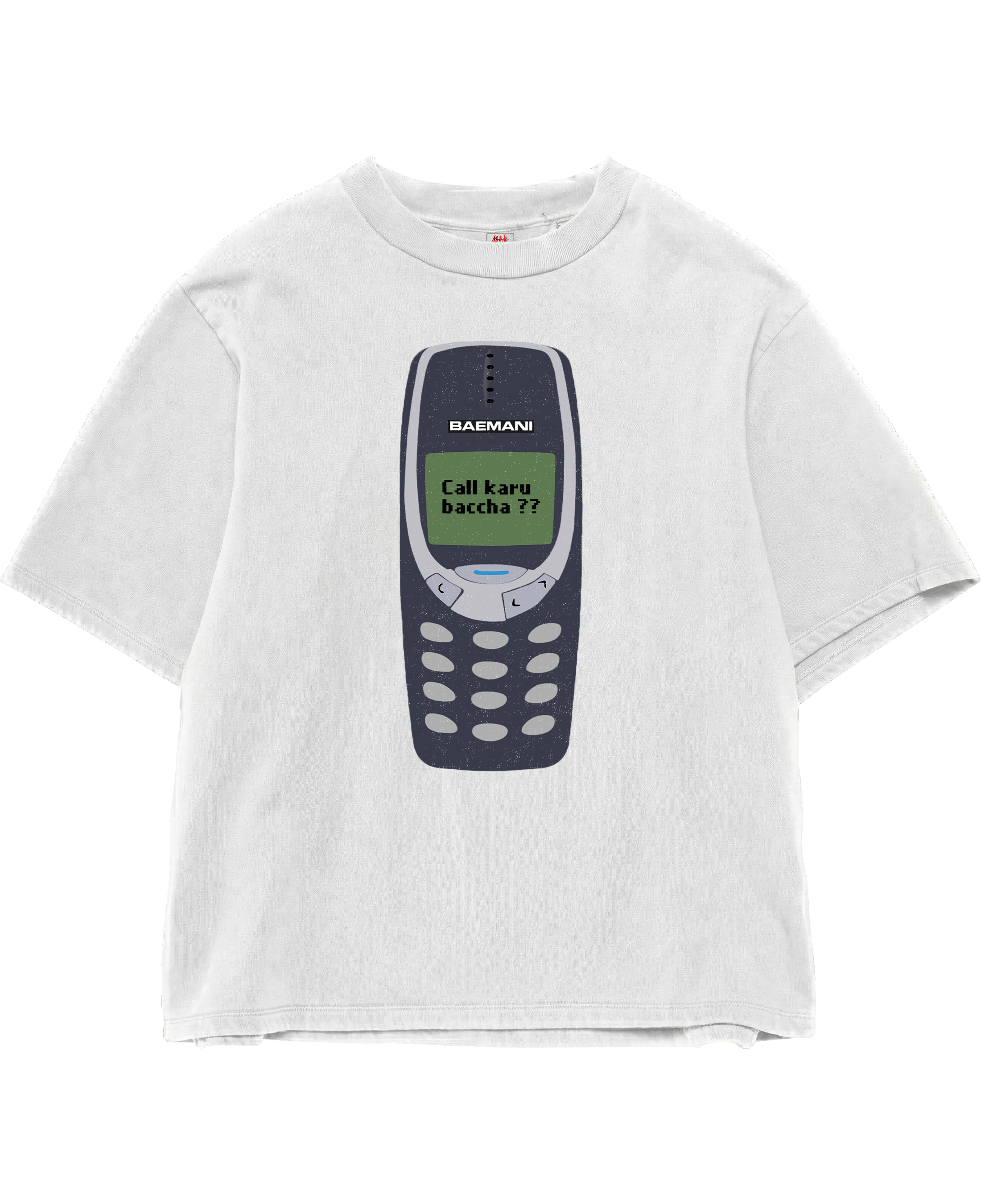 Call Karu Baccha?? White Oversize Tee