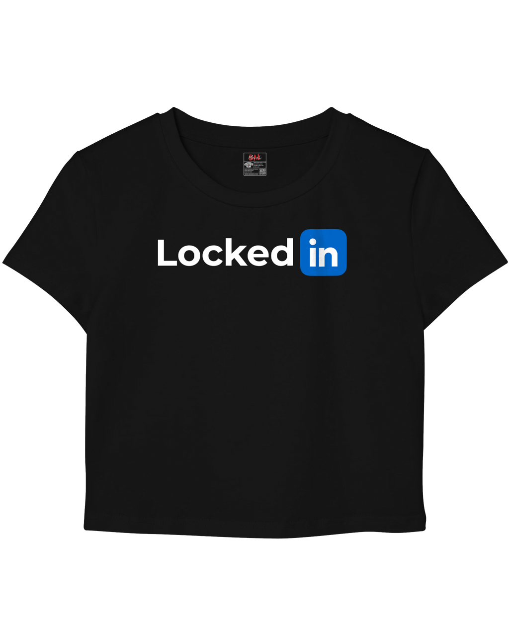 Locked In Black Baby Tee