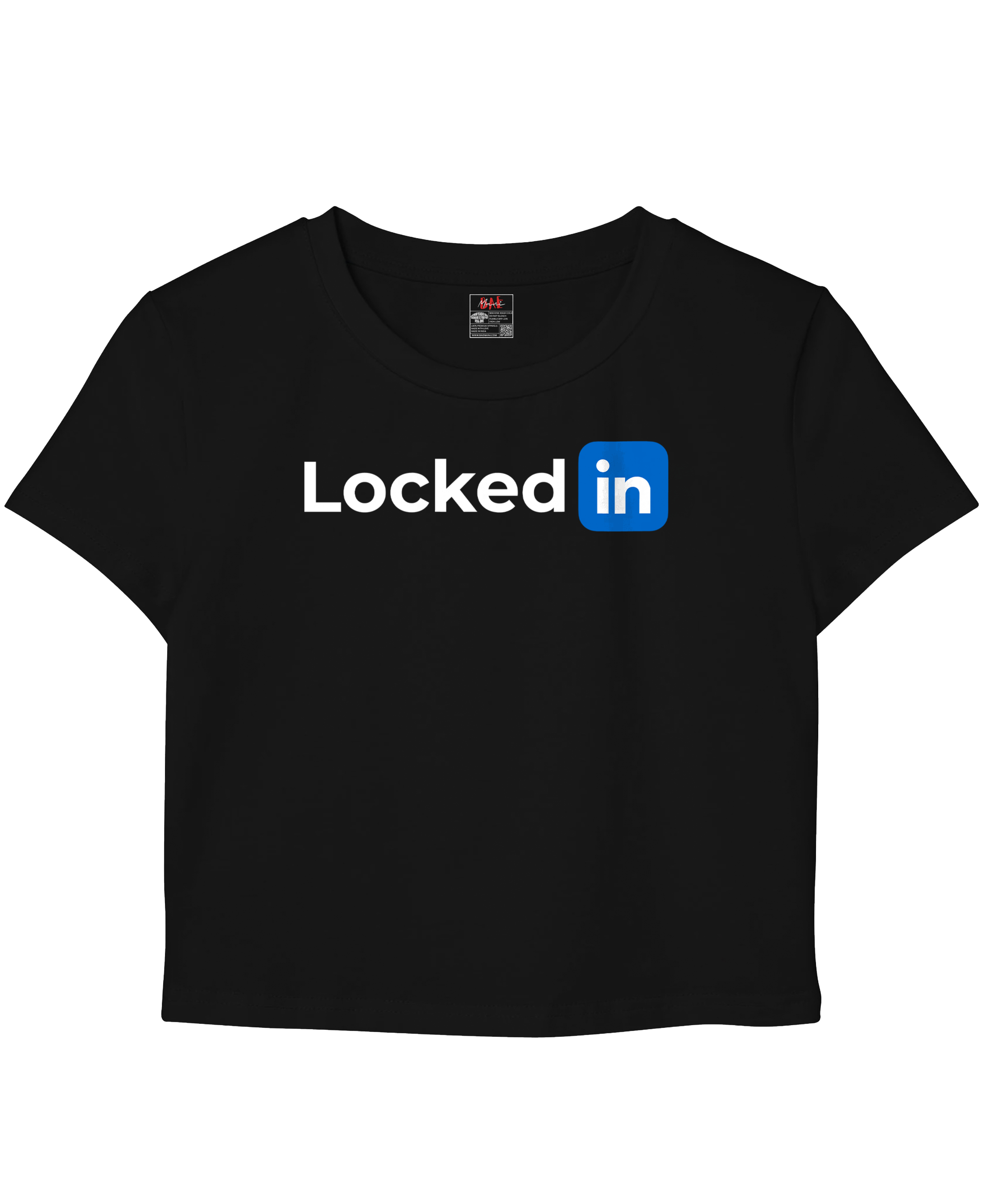 Locked In Black Baby Tee