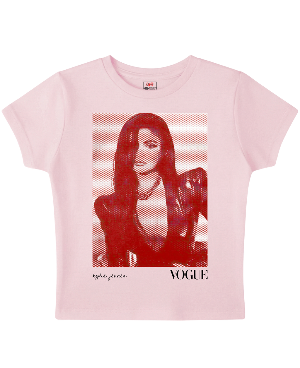 Kylie in Scarlet Pink Baby Tee