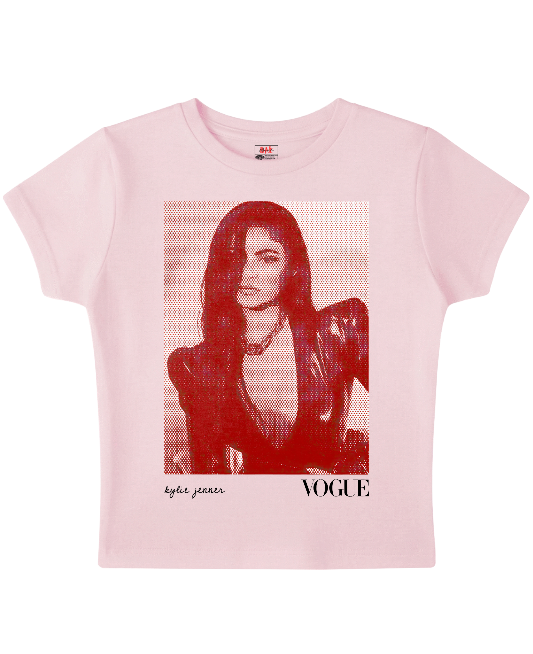 Kylie in Scarlet Pink Baby Tee