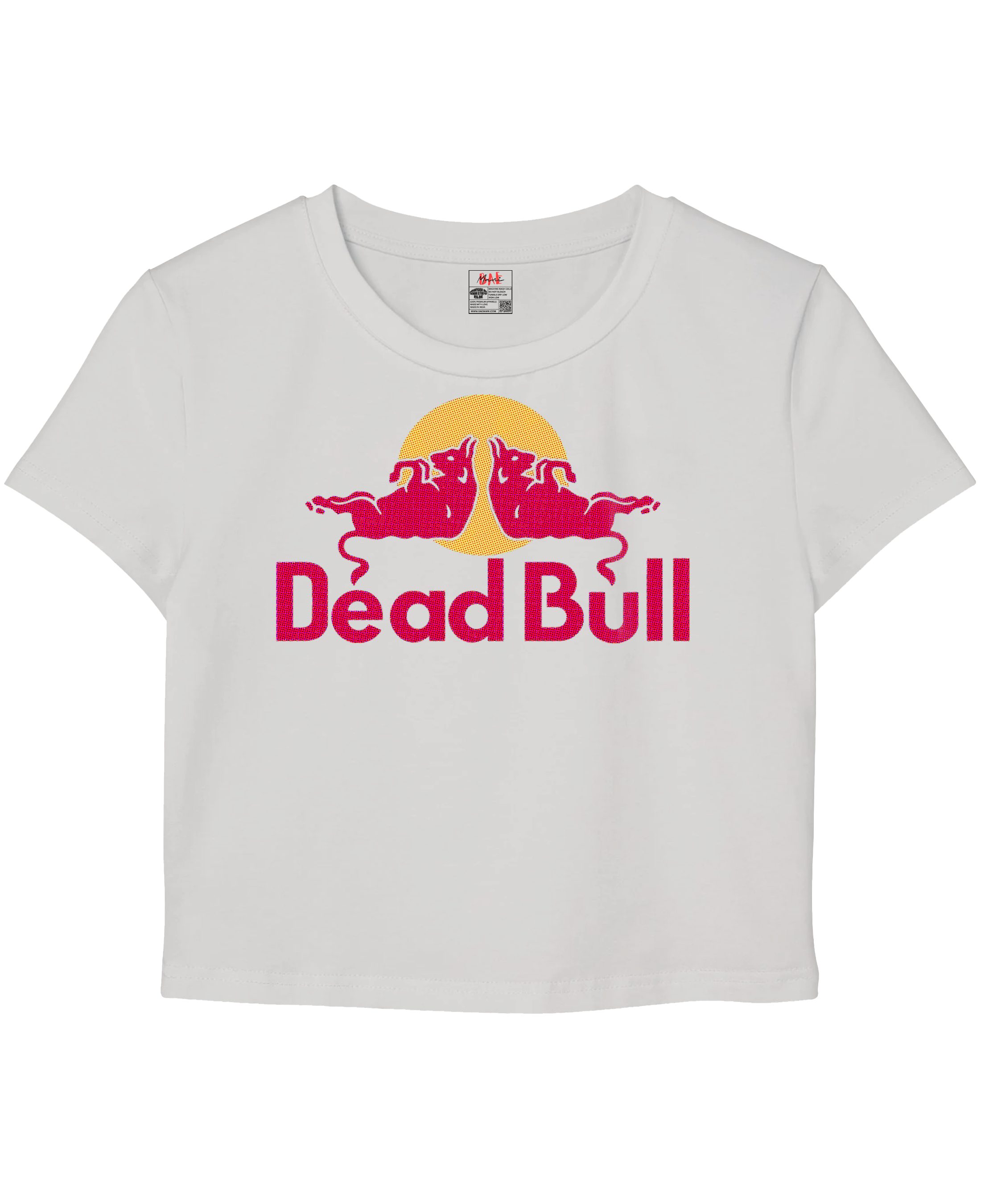 Dead Bull White Baby Tee