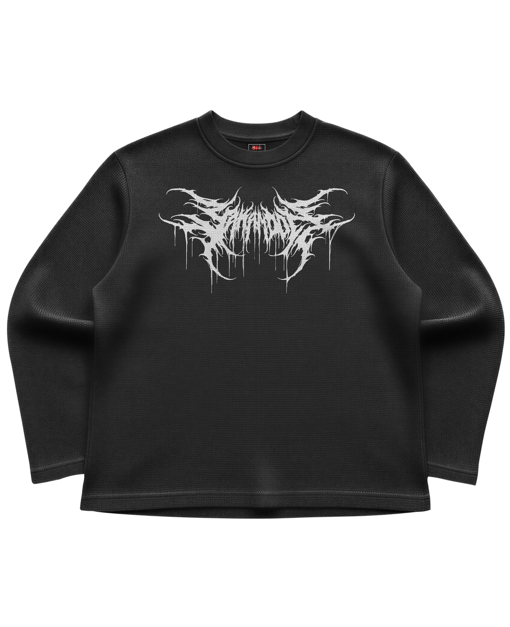Venom Script Black Waffle Knit