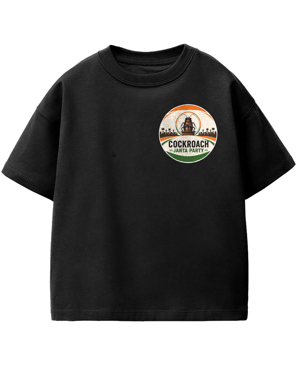 Cockroach Janta Party Black Oversize Tee