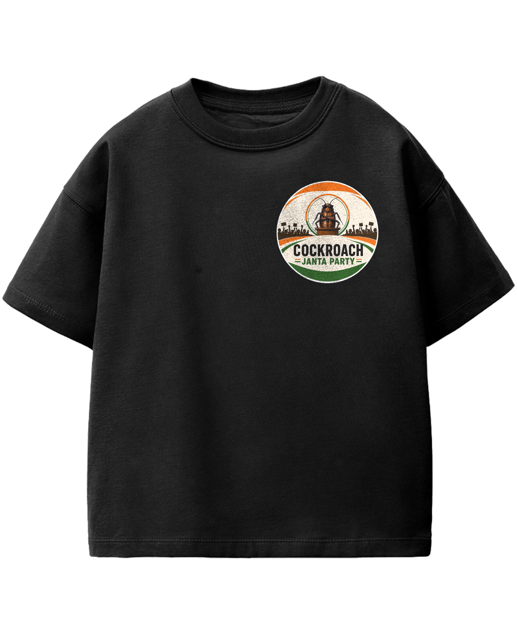Cockroach Janta Party Black Oversize Tee